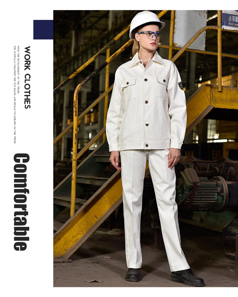 春秋加厚纯棉工作服套装男石油化工加油站煤矿定制防阻燃耐磨工装(图16)