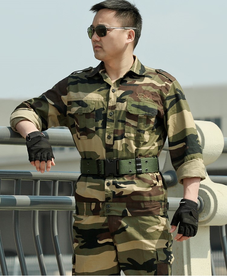 1577415981407270.jpg 军装男套装特种兵春秋军工正品纯棉迷彩作战服耐磨长袖工作服军服(图1)