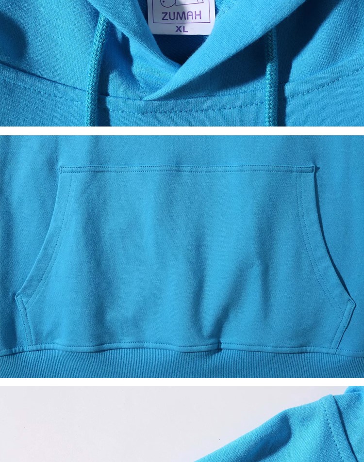 秋季落肩薄款卫衣定制教育亲子装幼儿园童装带帽套头长袖印logo字(图5)