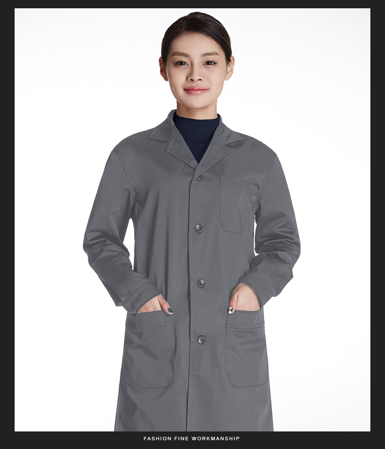 大褂工作服外套男长袖定制LOGO长款工装库房服装防尘罩衣劳保服(图22)