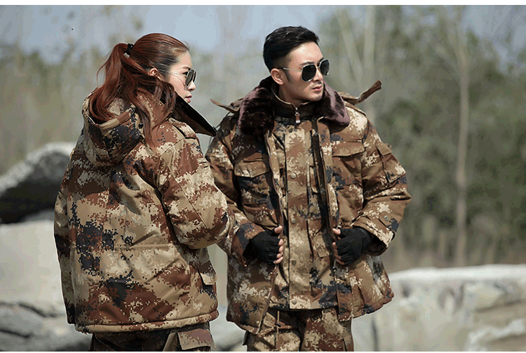 军大衣男冬季加厚防寒服特种兵作训棉大衣冷库工作服荒漠迷彩大衣(图15)