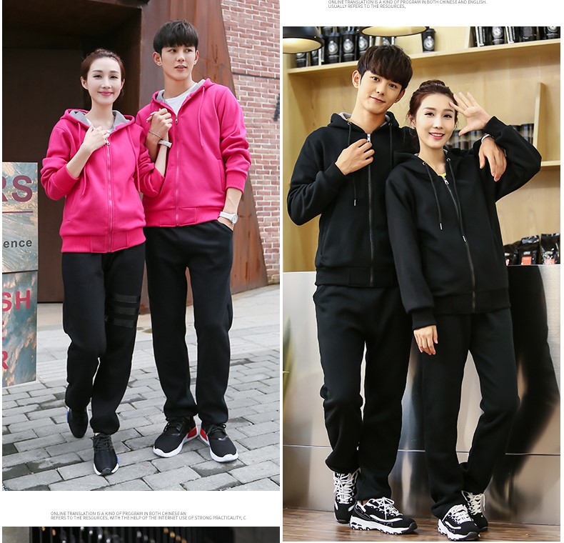 卫衣工作服长袖定制超市卖场班服火锅店餐厅奶茶快餐店工作服加绒(图17)