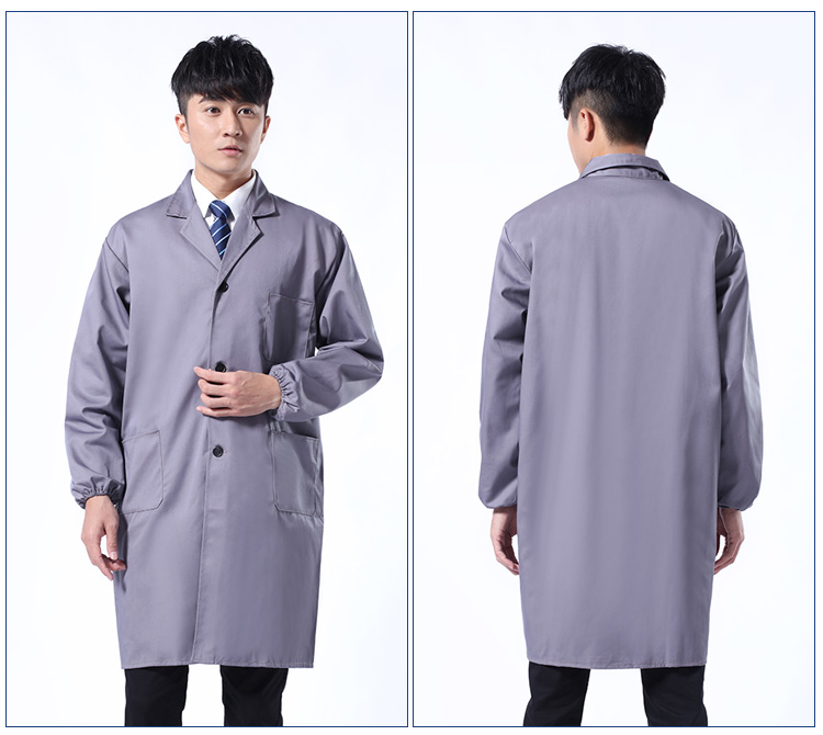 定制绿色褂工作服男长款上衣印字logo仓库搬运工装罩衣劳保服耐磨(图9)