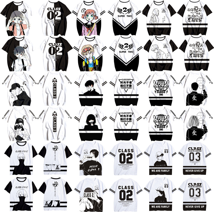 1578576581926507.jpg 夏季班服定制初中高中毕业t恤diy定做短袖同学聚会 全身印运动会(图13)