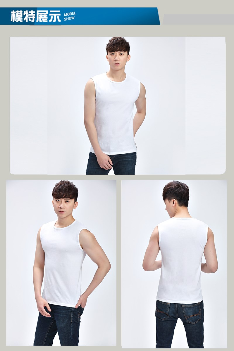 1575172820129221.jpg 男士背心加大码纯棉汗衫无袖T恤坎肩宽松休闲运动健身跨栏打底衫(图6)