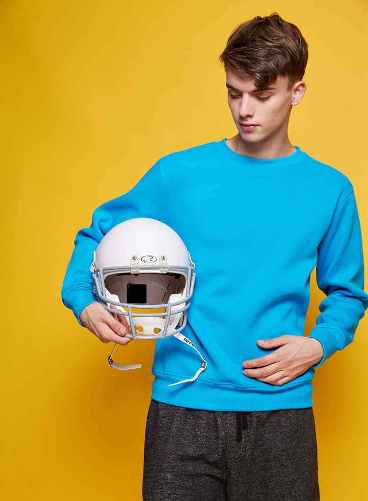 秋冬抓绒外套定做圆领卫衣团体工作服套头活动服装订制印LOGO绣标(图7)