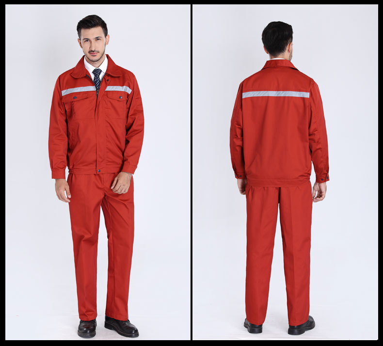 园林绿化工作服套装男士春秋反光条环卫服工程服定制反光条劳保服(图11)