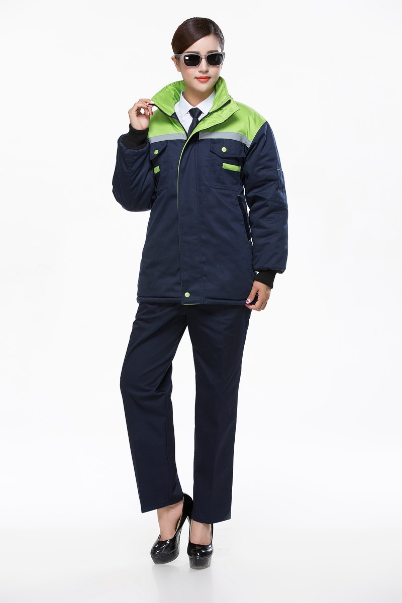 工作服棉衣防寒劳保加厚工程服冬装汽修维修师男厂服反光条棉袄(图17)