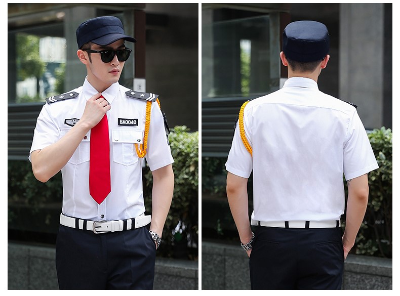 保安服短袖夏装工作服春秋形象岗黑蓝白售楼部房产酒店保安服套装(图14)