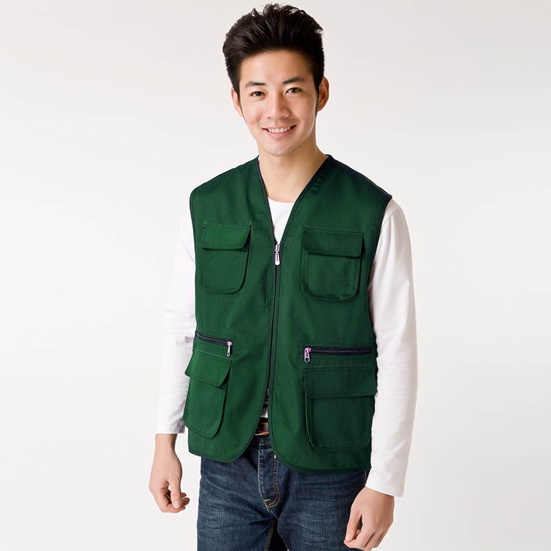 义工背心定做志愿者工作服马甲定制多口袋工装广告马夹订做印字(图8)