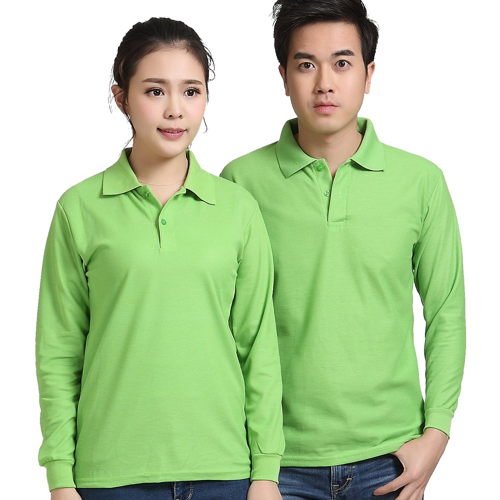 长袖广告衫定制工作服T恤同学会圆领纯棉polo衫印字logo文化衫(图19)