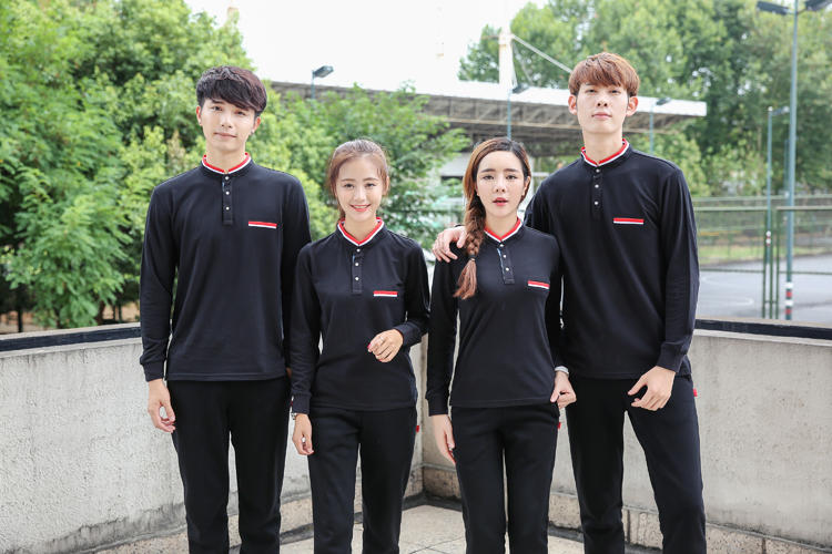 1575193491867757.jpg 2019秋季工作服长袖t恤立领POLO衫男女工装团体服定制diy印字logo(图11)