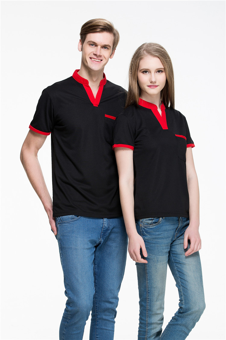 翻领工作服定做POLO衫定制短袖t恤文化广告衫DIY企业团体服印logo(图4)