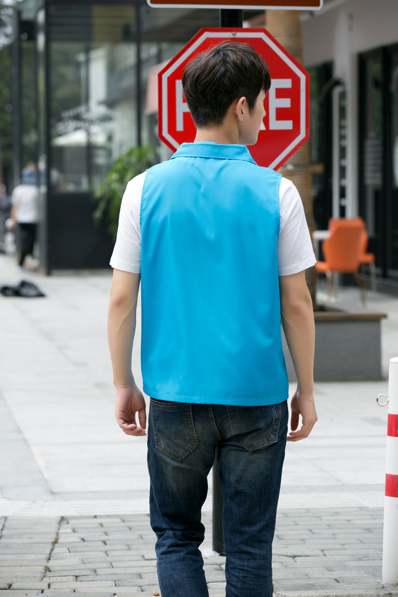 超市商场男女销售员印字工作服马甲志愿者婚庆公司马甲定制logo(图105)