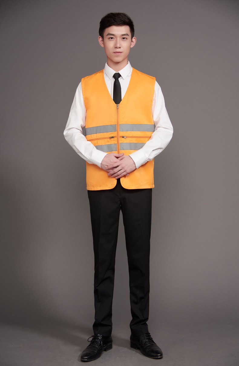 工作服马甲定制印LOGO建筑工程施工反光条安全背心外卖送餐员制服(图28)