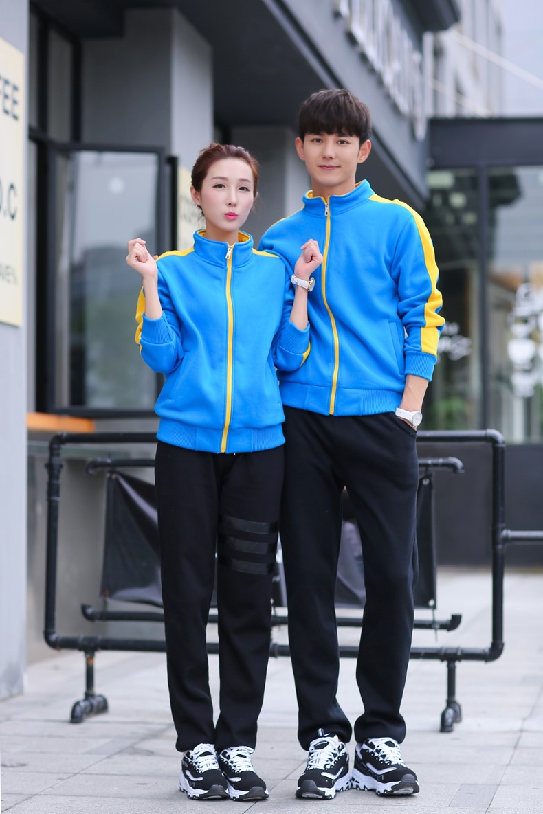 秋冬装快餐火锅店服务员工作服长袖卫衣定制超市工装加厚外套印字(图33)