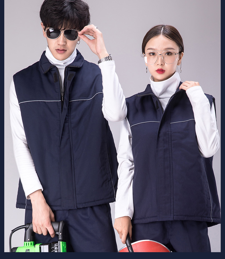 广告马甲工作服马甲摄影背心汽车美容秋冬棉工程马甲定制印LOGO(图18)