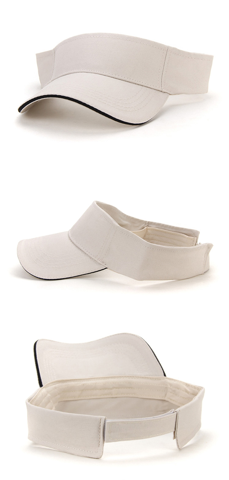 空顶帽男女运动网球帽加长无顶遮阳帽工作广告帽定制刺绣印字logo(图11)