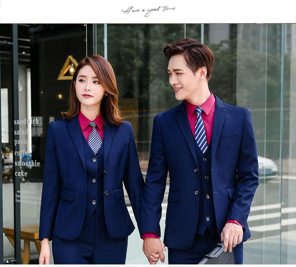 宝蓝色158#男女款西装(图9)