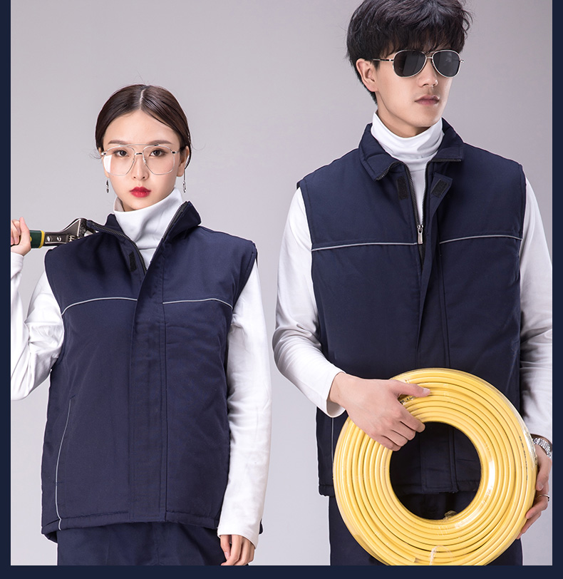 广告马甲工作服马甲摄影背心汽车美容秋冬棉工程马甲定制印LOGO(图15)