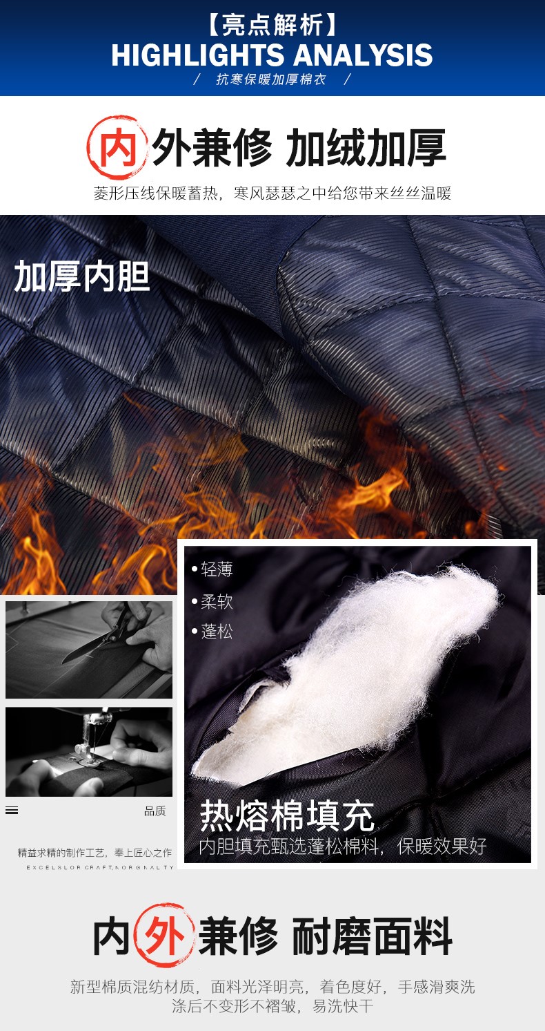 1573818455629954.jpg 冬季工作服棉衣男加厚保暖防寒反光条棉服劳保服棉袄工厂车间冬装(图5)