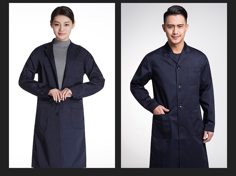 大褂工作服外套男长袖定制LOGO长款工装库房服装防尘罩衣劳保服(图17)