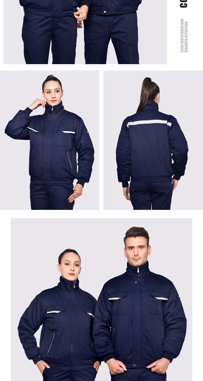冬季工作服棉衣男女外套加厚防寒劳保服棉袄修理工厂车间棉服冬装(图11)