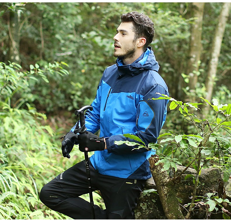 冲锋衣男三合一可拆卸加厚女连锁商超团体定制印logo字刺绣工作服(图10)