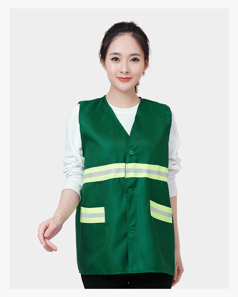 环卫马甲反光背心园林工人物业劳保建筑工地保洁工作服定制印logo(图6)