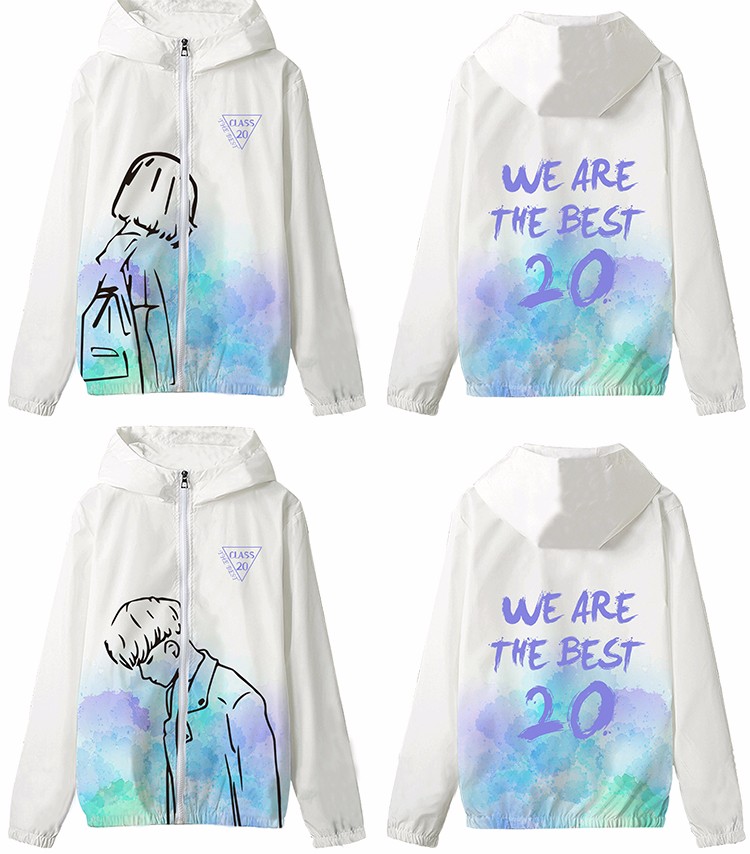 全身印班服长袖连帽外套拉链风衣定做diy学生运动会队服卫衣定制(图20)