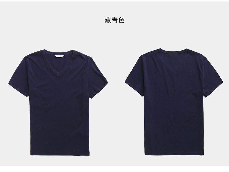 1575188771336057.jpg 男士休闲基础款V领短袖T恤修身男装上衣(图16)