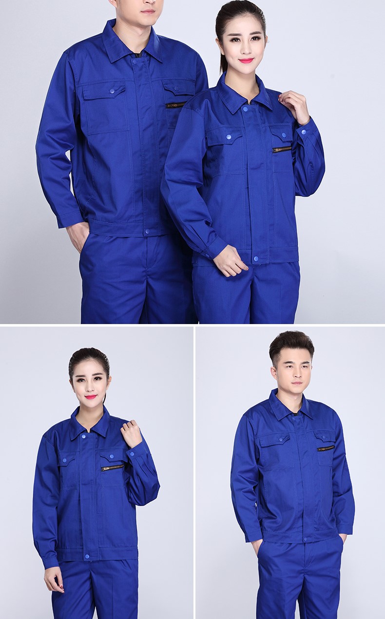 春秋长袖防静电工作服套装男耐磨电工劳保服电子厂工厂车间加油站(图13)