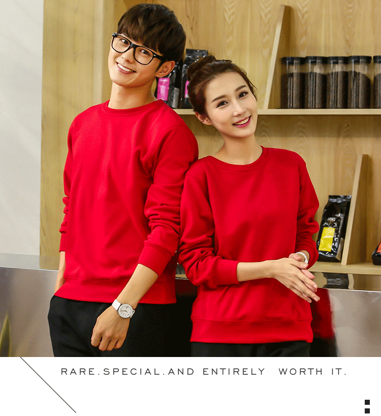 卫衣定制工作服印绣LOGO聚会班服工衣团体广告文化衫圆领长袖T恤(图11)