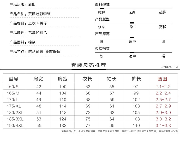 1577186351547618.jpg 荒漠迷彩服套装男特种兵军装户外作训服学生军训服耐磨劳保服(图5)