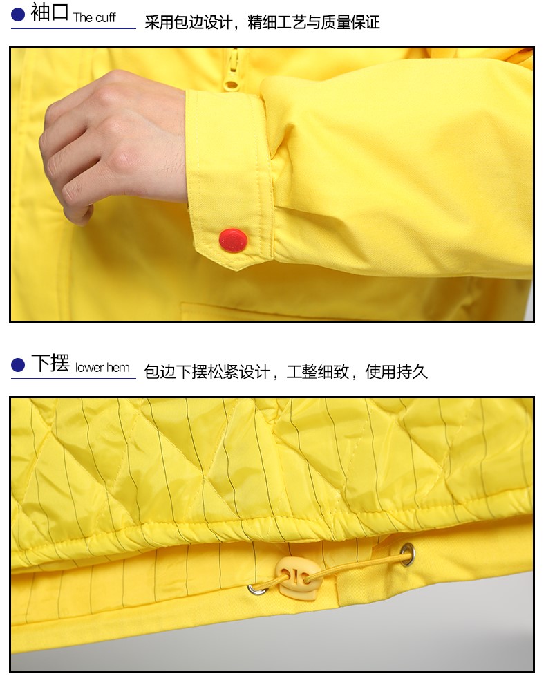 工作服冬装 棉服加厚防静电棉衣长袖中石化中石油套装(图15)