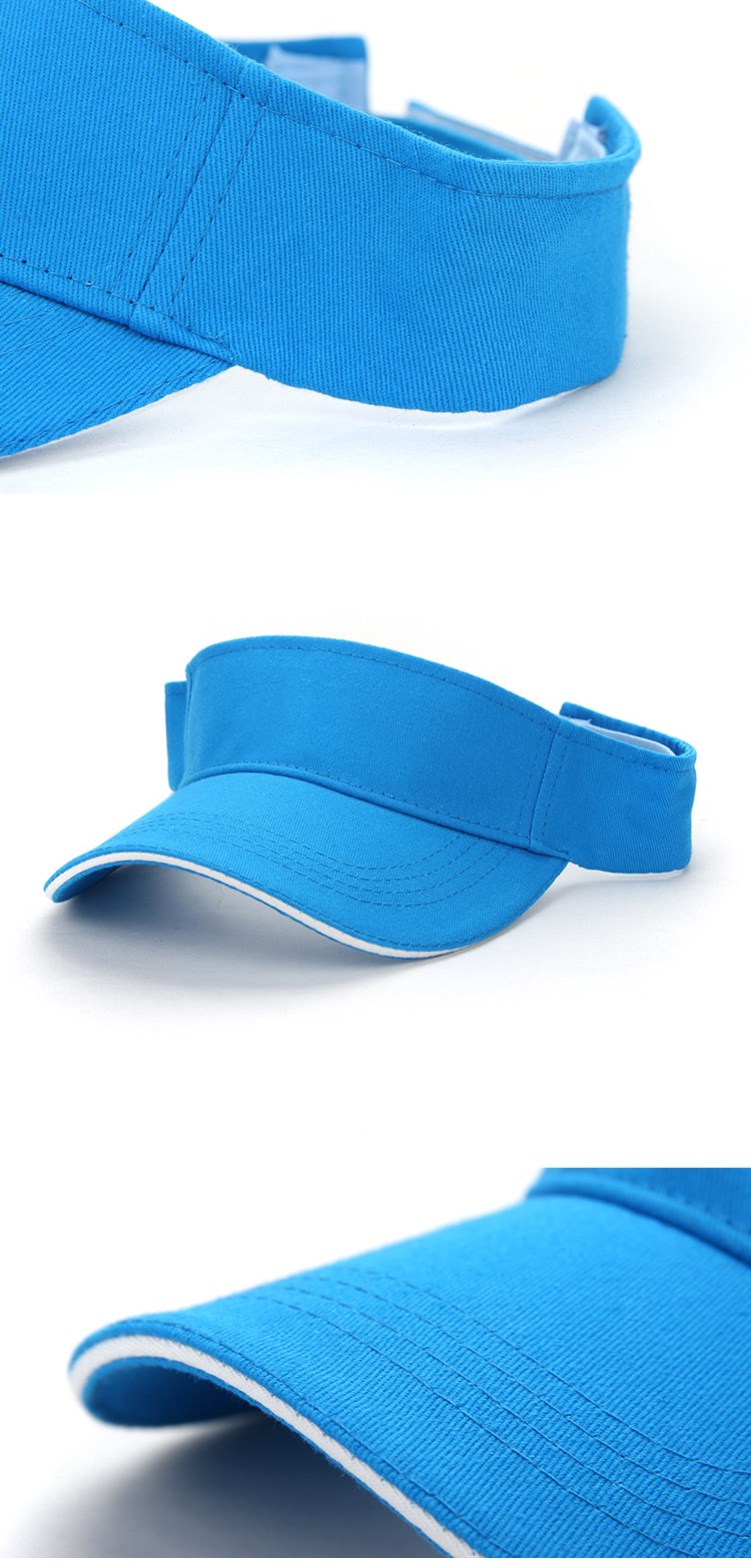 空顶帽男女运动网球帽加长无顶遮阳帽工作广告帽定制刺绣印字logo(图12)