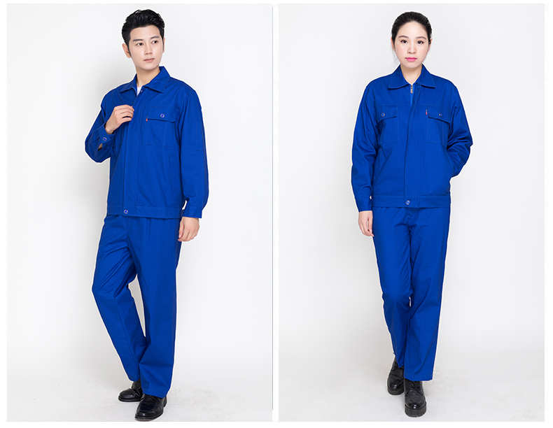 秋冬季纯棉工作服套装男电焊工厂车间维修汽修服劳保服定制上衣(图11)