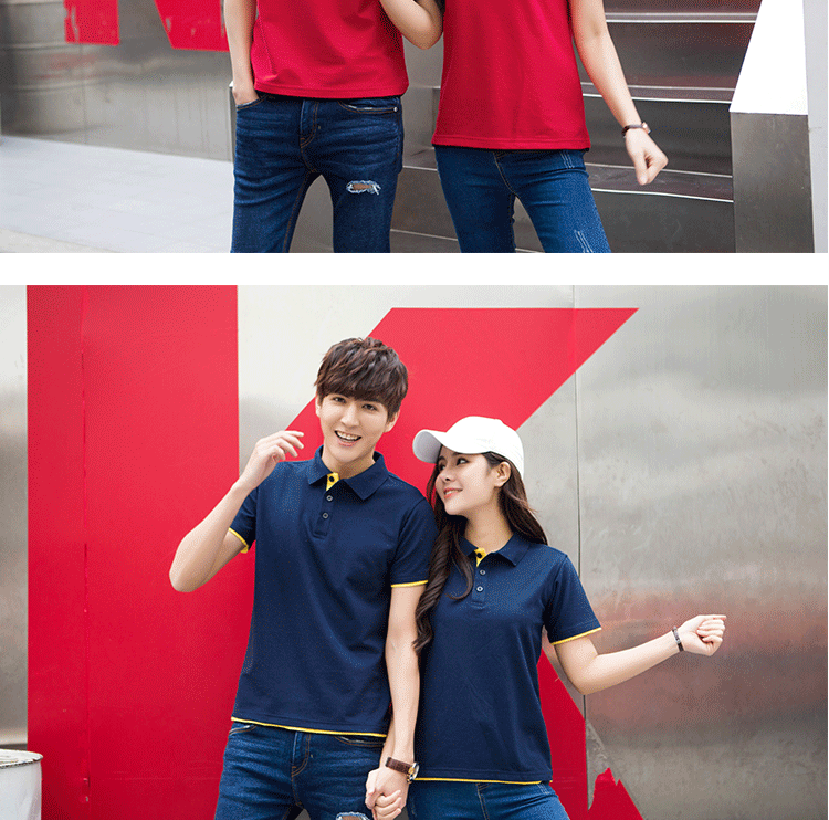 polo衫定制t恤短袖工作服印字Logo文化广告衫定做工衣团体服刺绣(图16)