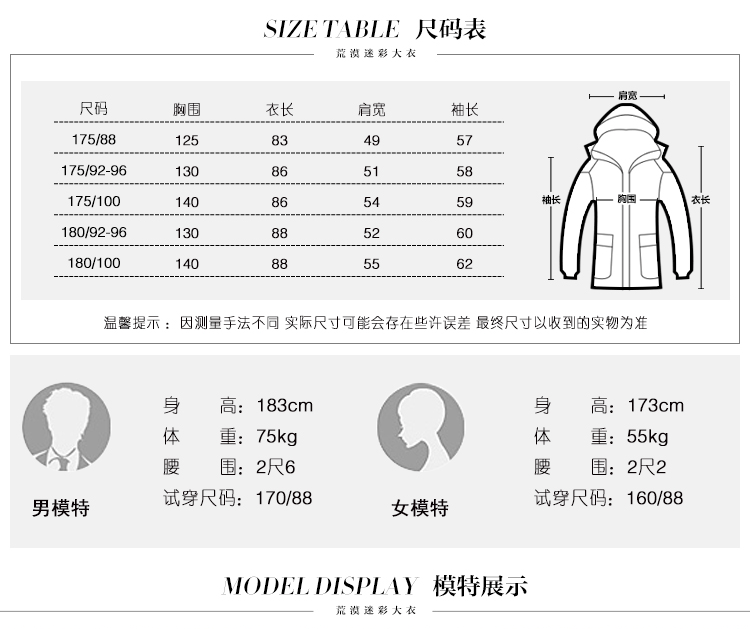 军大衣男冬季加厚防寒服特种兵作训棉大衣冷库工作服荒漠迷彩大衣(图8)