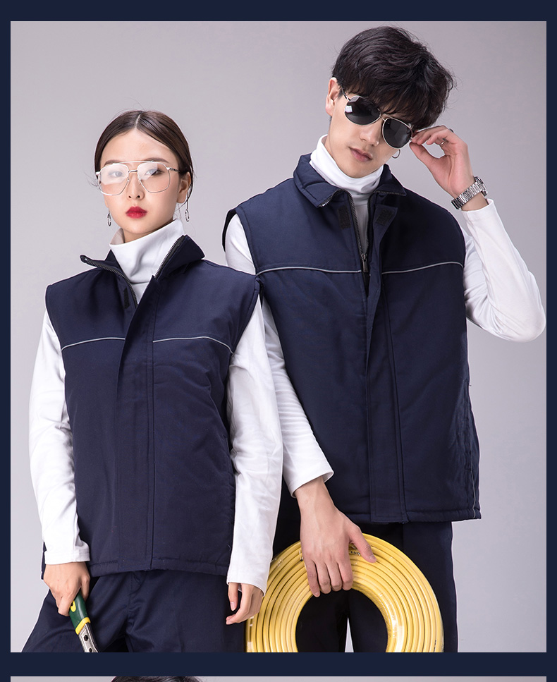 广告马甲工作服马甲摄影背心汽车美容秋冬棉工程马甲定制印LOGO(图17)