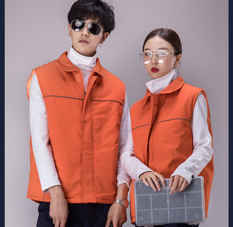 广告马甲工作服马甲摄影背心汽车美容秋冬棉工程马甲定制印LOGO(图10)