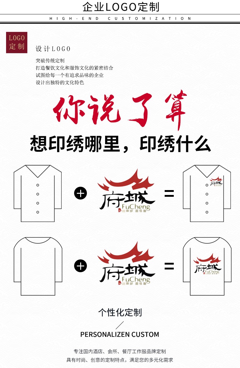 厨师服秋冬款男女后厨餐饮烘焙蛋糕店厨房厨师工作服长袖秋冬装(图12)