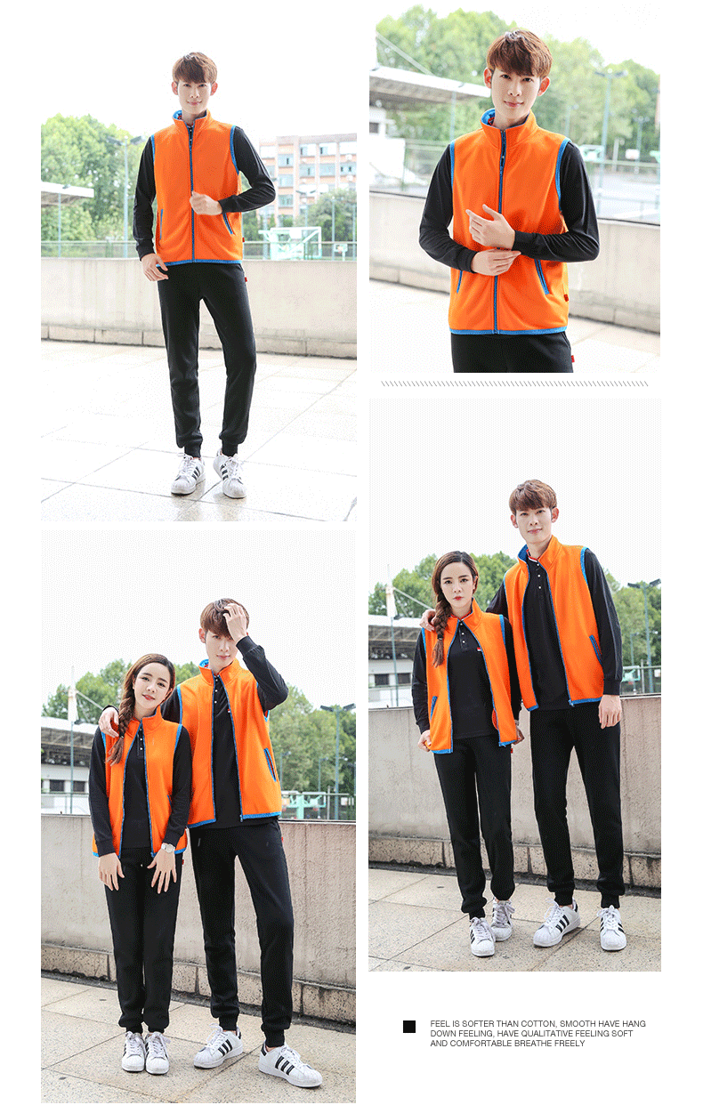 加绒马甲运动衫_定制工作服马甲聚会卫衣外套开衫男女装印花(图17)