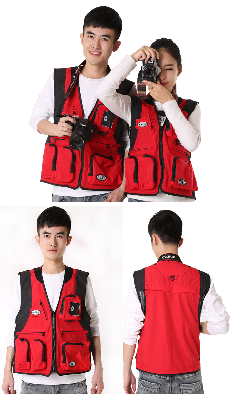 摄影马甲定制印logo钓鱼婚庆广告户外多口袋导演背心志愿者工作服(图17)