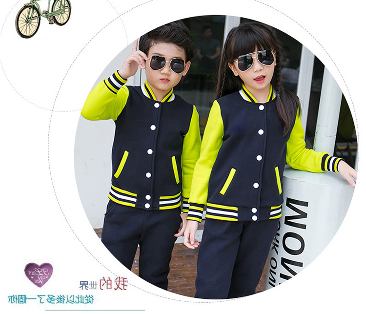 定制幼儿园亲子装2019冬季园服棒球服班服一家三口秋装团体服套装(图10)