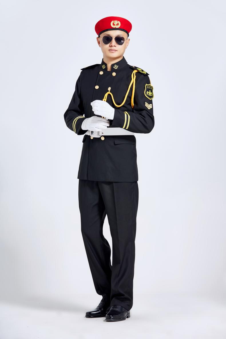 1577107085226488.jpg 新款春秋立领保安服形象岗礼宾服物业售楼部房产制服工作服套装男(图12)