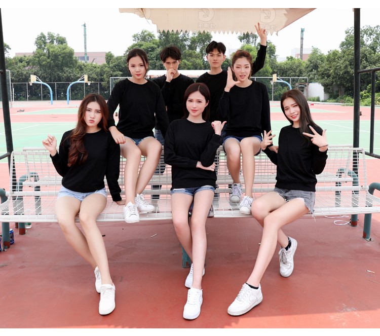 定制卫衣印logo 班服同学聚会圆领长袖图团体团队秋冬纯棉学生男(图5)