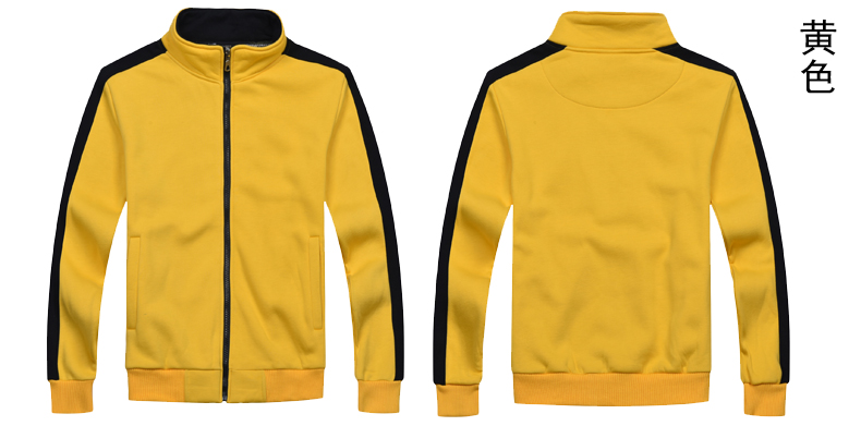 秋冬装快餐火锅店服务员工作服长袖卫衣定制超市工装加厚外套印字(图3)