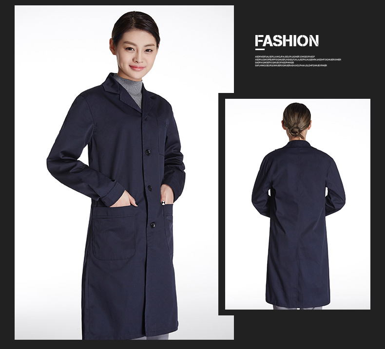 大褂工作服外套男长袖定制LOGO长款工装库房服装防尘罩衣劳保服(图14)