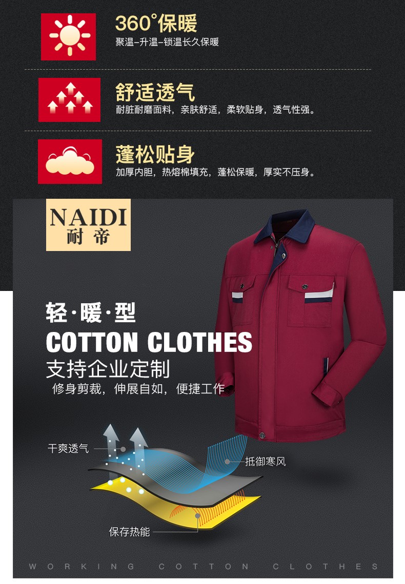 1573817815607989.jpg 工作服棉衣男冬季加厚保暖棉袄棉服可拆卸汽修服劳保服工程服棉衣(图3)